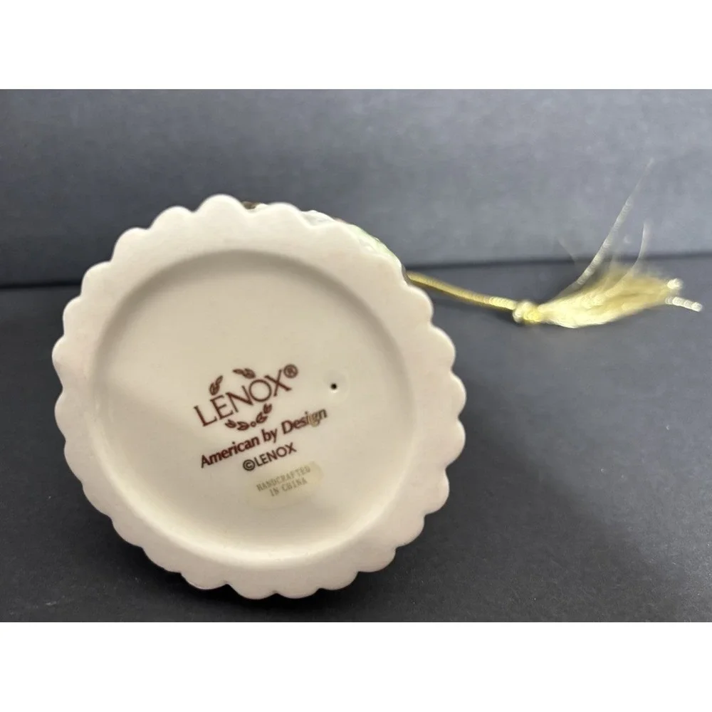 Lenox 2015 Our 1st Christmas Together Cake Chrismas Tree Porcelain Ornament